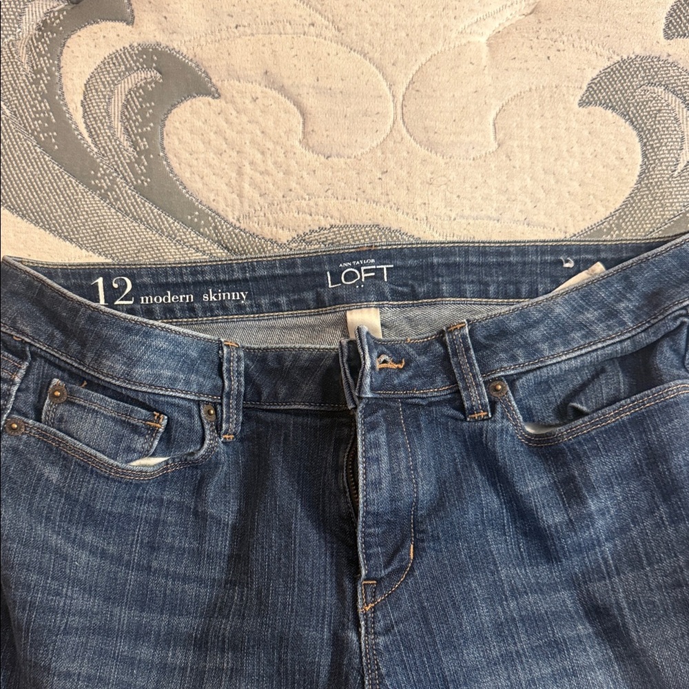 LOFT Classic Blue Skinny Jeans